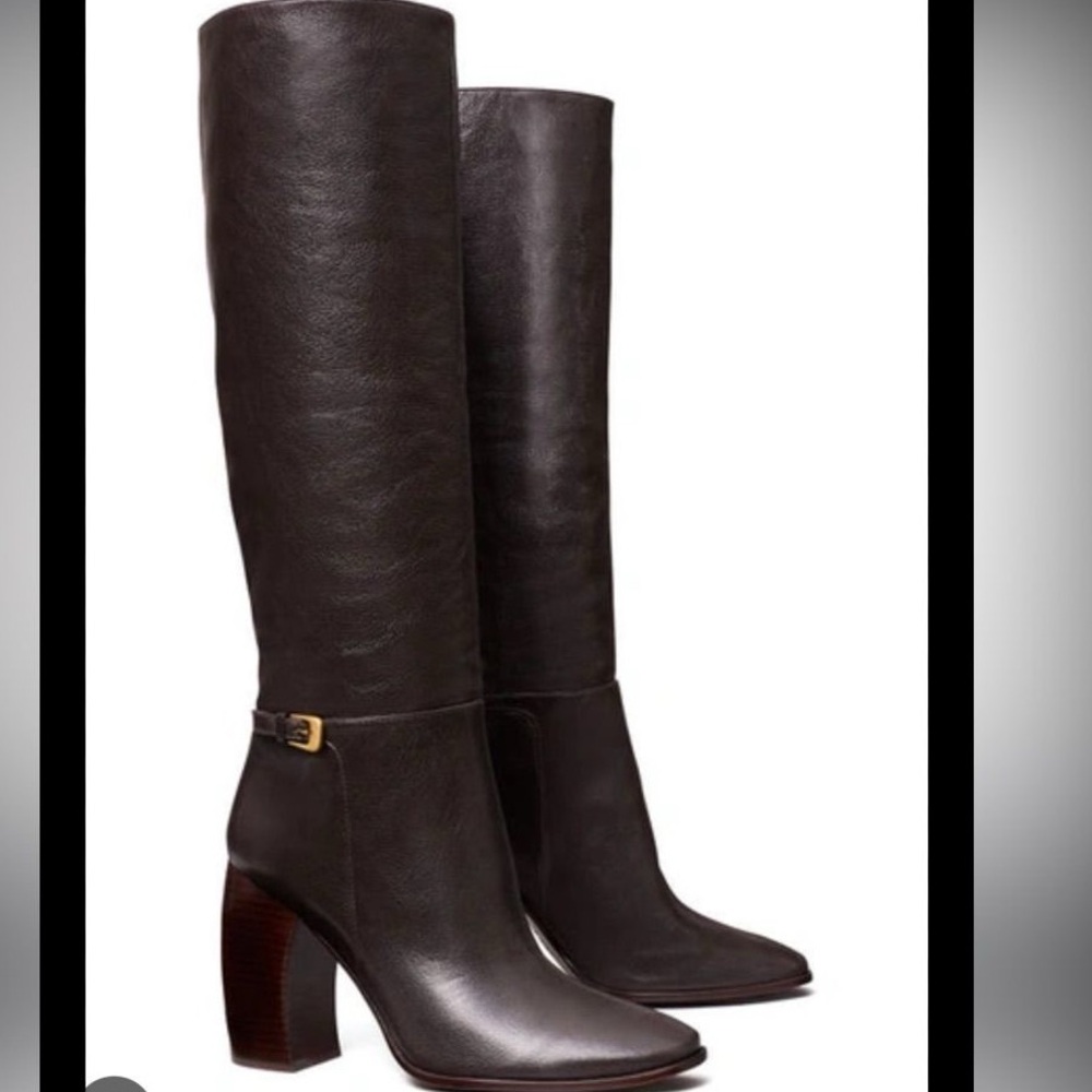 Tory Burch Women’s Banana Heel Buckle Boot (size 6.5)
